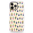 Abstract People Family iPhone 13 Pro Max Impact Guard Bumper Case Fashion