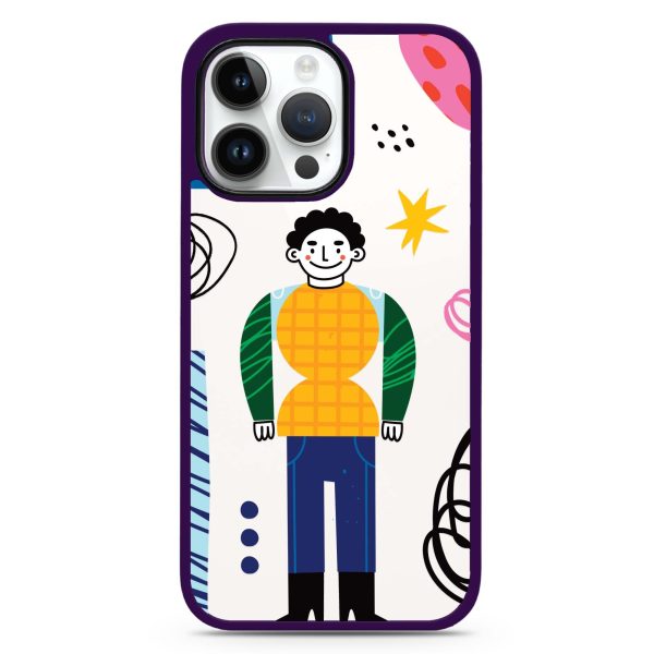 Abstract People iPhone 15 Pro Impact Guard Bumper Case Sale