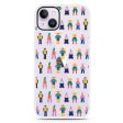 Abstract People Family iPhone 14 Plus Impact Guard Bumper Case Cheap