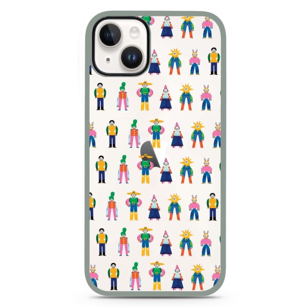 Abstract People Family iPhone 14 Impact Guard Bumper Case Hot on Sale