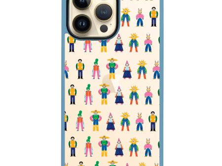 Abstract People Family iPhone 14 Pro Impact Guard Bumper Case Hot on Sale