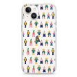 Abstract People Family iPhone 14 Ultra Clear Case Fashion