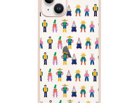 Abstract People Family iPhone 14 Plus Impact Guard Bumper Case Cheap