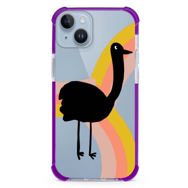 Rainbow Bird iPhone 14 Ultra Shockproof Case Fashion