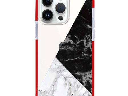 Black And White Marble iPhone 12 Pro Ultra Shockproof Case For Discount