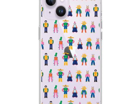 Abstract People Family iPhone 14 Plus Ultra Clear Case Online Sale