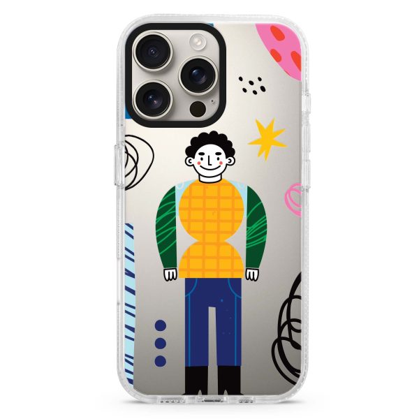 Abstract People iPhone Ultra Clear Case on Sale