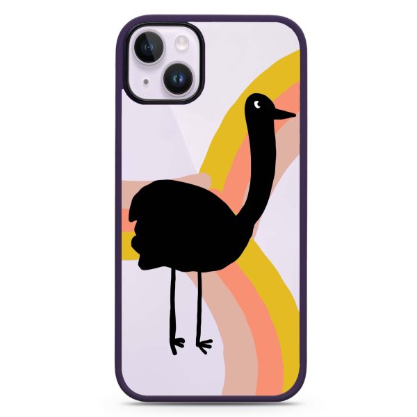 Rainbow Bird iPhone 14 Plus Impact Guard Bumper Case For Discount