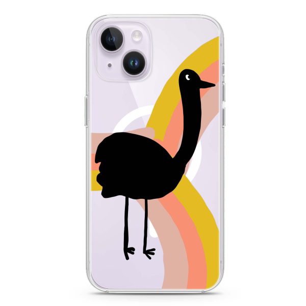 Rainbow Bird iPhone 14 MagSafe Compatible Ultra Clear Case For Sale