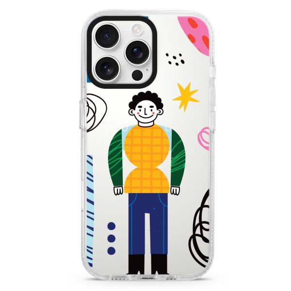 Abstract People iPhone Ultra Clear Case on Sale