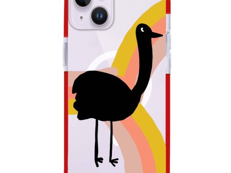 Rainbow Bird iPhone 14 Plus MagSafe Compatible Ultra Shockproof Case Cheap