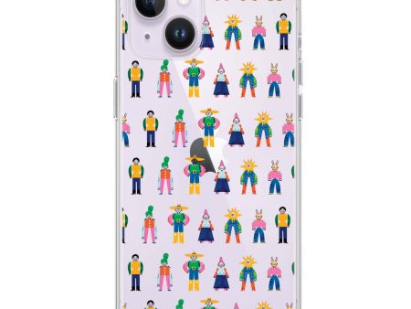 Abstract People Family iPhone 14 Ultra Clear Case Fashion