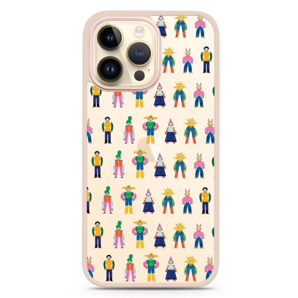 Abstract People Family iPhone 14 Pro Max Impact Guard Bumper Case Online