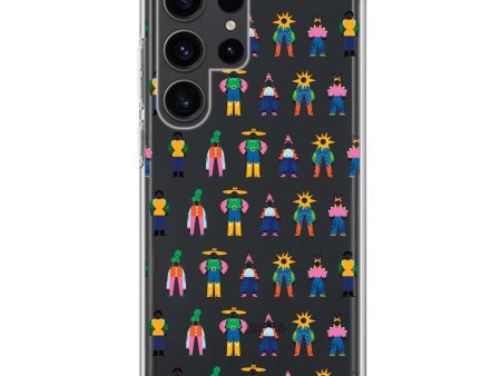 Abstract People Family Samsung Galaxy Ultra Clear Case Online now