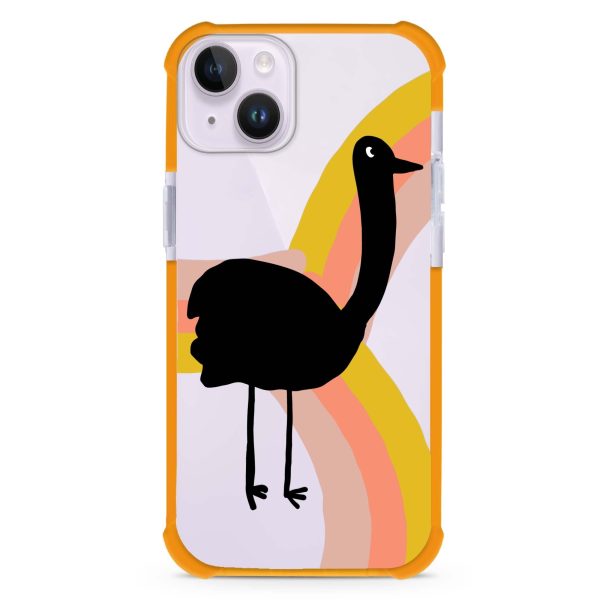 Rainbow Bird iPhone 14 Ultra Shockproof Case Fashion