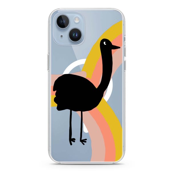 Rainbow Bird iPhone 14 MagSafe Compatible Ultra Clear Case For Sale