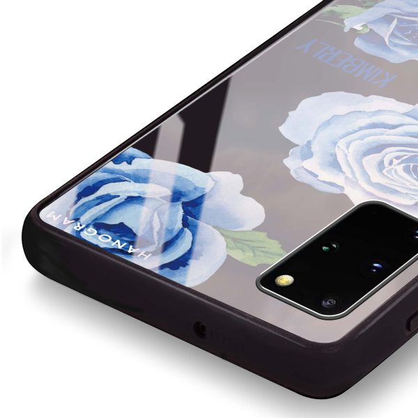 Blue Rose Samsung S20 Glass Case For Discount