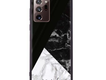 Black And White Marble Samsung Note 20 Ultra Glass Case Hot on Sale