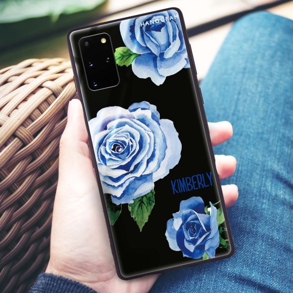 Blue Rose Samsung S20 Plus Glass Case Online now