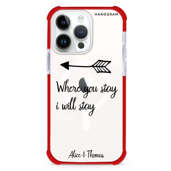 Always love together iPhone 12 Pro Max MagSafe Compatible Ultra Shockproof Case Fashion