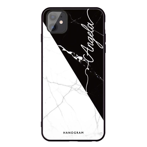 Black And White Marble iPhone 11 Glass Case Online Hot Sale