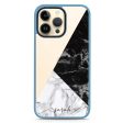 Black And White Marble iPhone 15 Pro Max Impact Guard Bumper Case Discount