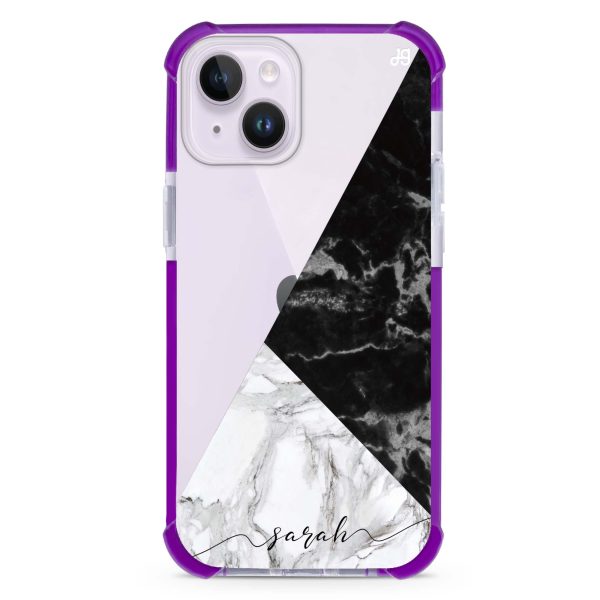 Black And White Marble iPhone 12 Mini Ultra Shockproof Case Fashion