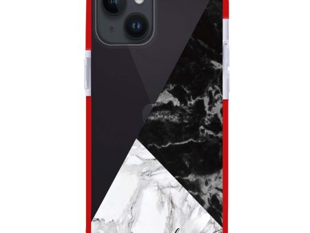 Black And White Marble iPhone 13 Mini Ultra Shockproof Case Hot on Sale