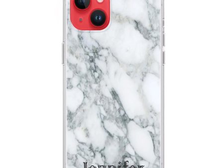 Black And White Marble iPhone 12 MagSafe Compatible Ultra Clear Case Online now