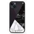 Black And White Marble iPhone 14 Plus Impact Guard Bumper Case For Discount