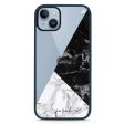 Black And White Marble iPhone 14 Plus Impact Guard Bumper Case For Discount