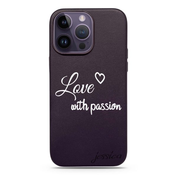 Always be true love with passion II MagSafe Leather Case For Sale