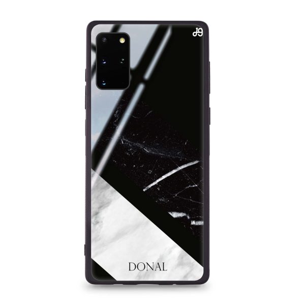 B & W Marble Samsung S20 Glass Case Online Hot Sale