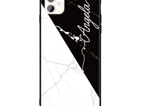 Black And White Marble iPhone 11 Glass Case Online Hot Sale