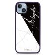 Black And White Marble iPhone 14 Plus MagSafe Compatible Impact Guard Bumper Case Online