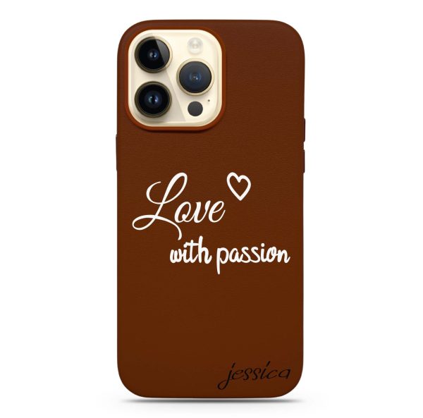 Always be true love with passion II MagSafe Leather Case For Sale