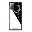 Black And White Marble Samsung Note 20 Glass Case on Sale