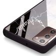 Black And White Marble Samsung Note 20 Glass Case on Sale