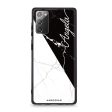 Black And White Marble Samsung Note 20 Glass Case on Sale