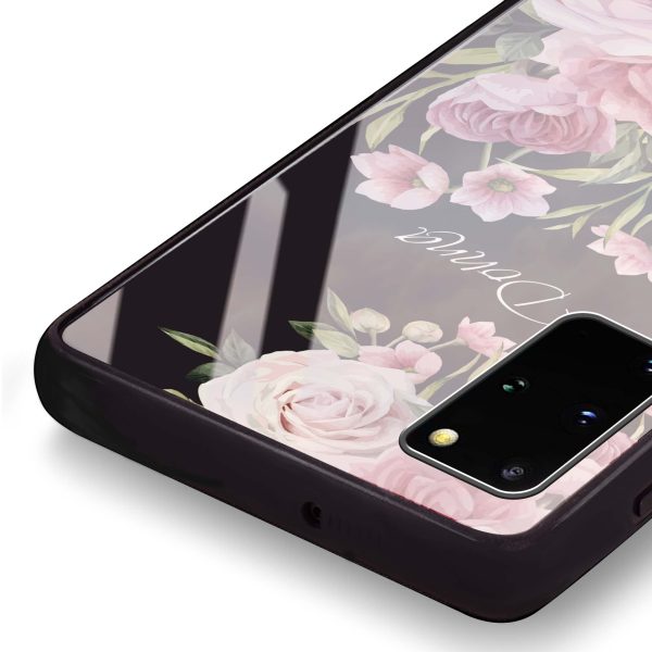 Beautiful Flowers Samsung S20 Plus Glass Case Cheap