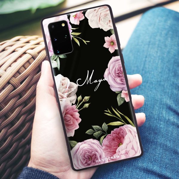 Beautiful Pretty Floral Samsung S20 Glass Case Online Hot Sale