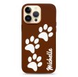 Animal footprints MagSafe Leather Case For Sale