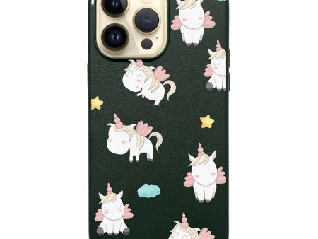 Baby Cute Unicorn MagSafe Leather Case Supply