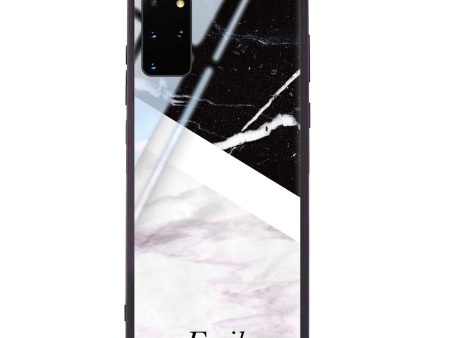 Black & White Marble Samsung S20 Plus Glass Case Sale