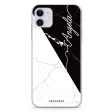 Black And White Marble iPhone 11 Soft Clear Case Fashion