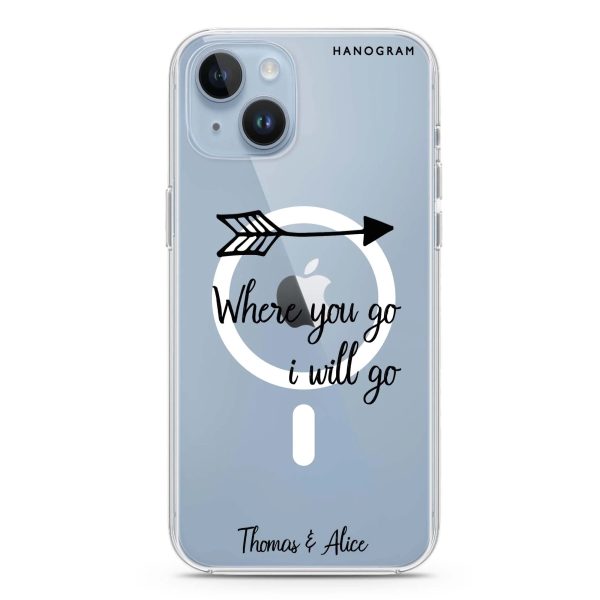 Always love together iPhone 14 MagSafe Compatible Ultra Clear Case Sale