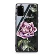 Black Marble Rose Samsung S20 Glass Case on Sale