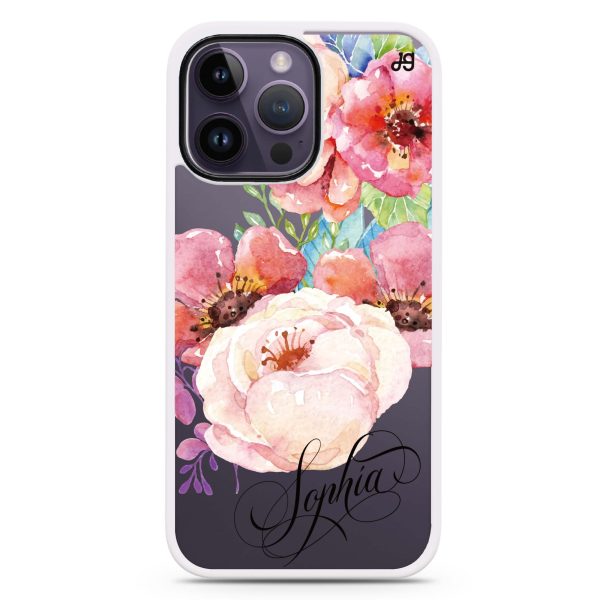 Awakening Watercolor Flowers iPhone 15 Pro Impact Guard Bumper Case Online Sale