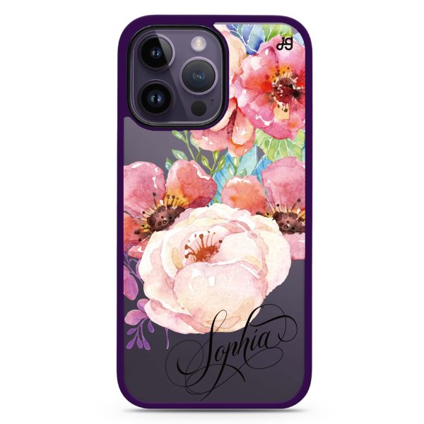 Awakening Watercolor Flowers iPhone 15 Pro Impact Guard Bumper Case Online Sale