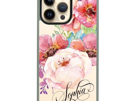 Awakening Watercolor Flowers iPhone 15 Pro Max Impact Guard Bumper Case Online